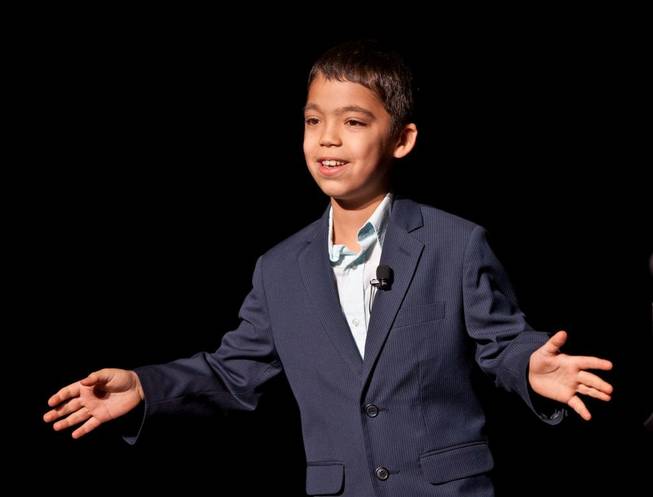 Ten-year-old Ethan Bortnick performs at the Las Vegas Hilton on ...